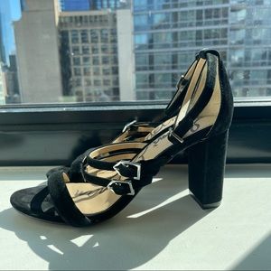 Sam Edelman Black Strappy Heels